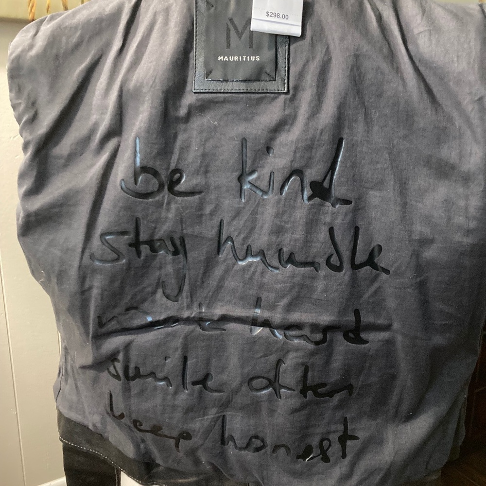 NWT  Mauritius Distressed Lamb Skin Moto Zip-Up Jacket 🤩🤩 - Picture 7 of 16